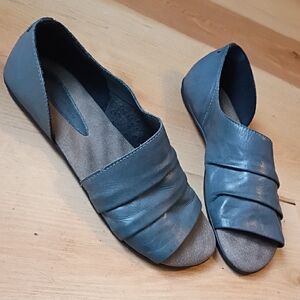 Chocolat Blu Asymmetrical Blue Flats